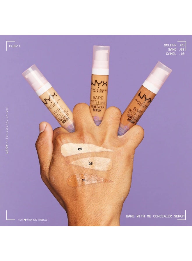 NYX PROFESSIONAL MAKEUP Bare With Me Hydrating Face & Body Concealer Serum,  04 - Beige - Image 3